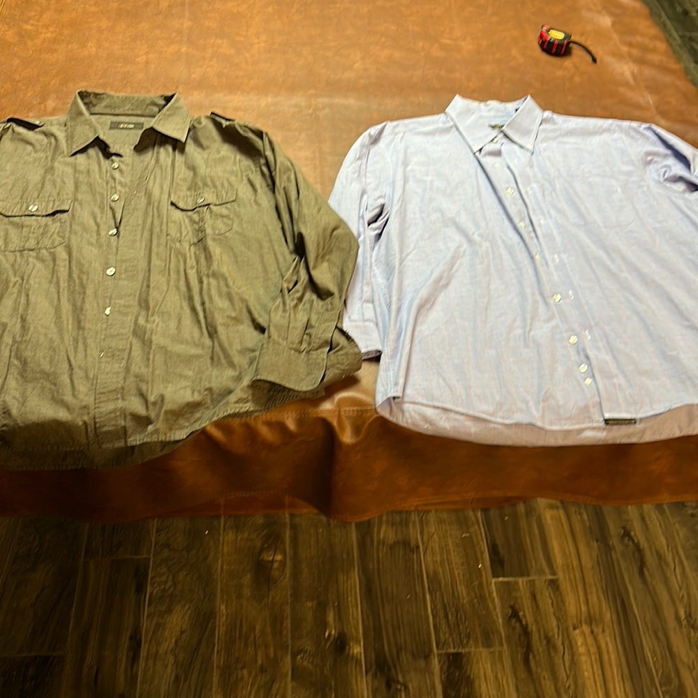 Bundle of 2 Men’s Dress Shirts Button Up XXL brand- Tasso Ella & Club Room